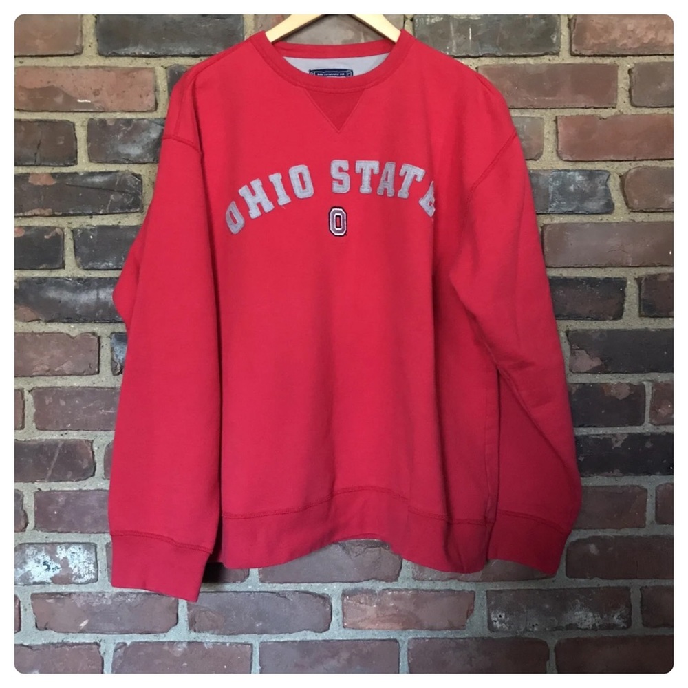 Ohio State O Sweat Shirt CHAMPS Sports Plus Size 2X -54 Chest -27” Long
